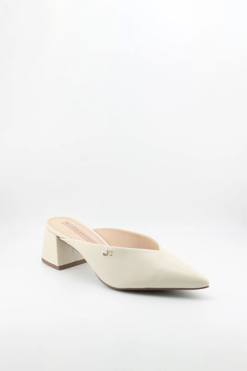 Jorge Bischoff Pointed Toe Block Heel Mules